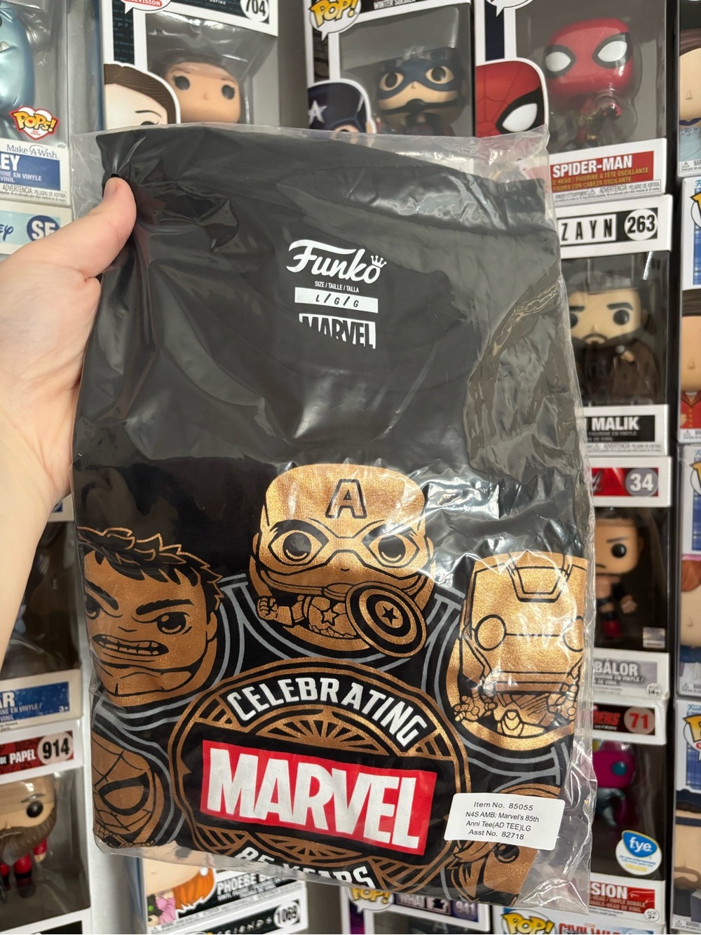 Funko Marvel unisex Black T‑shirt